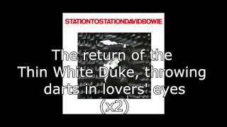 Station to Station  David Bowie  Lyrics [upl. by Eiggep]