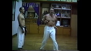 Uechi Ryu Karate Sanchin Kata Intense Body Testing in Okinawa by Grand Master Kiyohide Shinjo [upl. by Zetneuq]