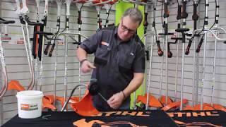 How to feed a Stihl FS 45 Line Trimmer [upl. by Tdnarb716]