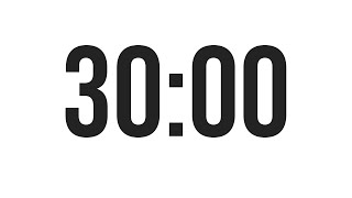 30 MINUTE TIMER  COUNTDOWN TIMER MINIMAL [upl. by Jarrad]