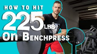 How to Hit 225 LBS on the Bench Press  1 Rep Max Method [upl. by Aicil]