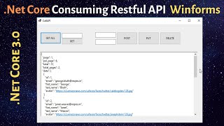 NetCore Winforms Desktop application  Consuming Restful API Services  Step By Step [upl. by Janella]