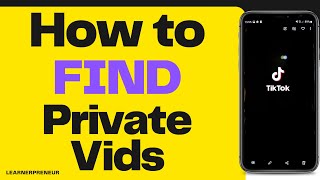 How to FIND Your PRIVATE Videos on Tiktok  And Adjust Who Can SEE Them [upl. by Sender]