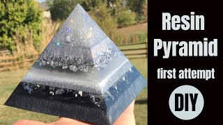 DIY Resin Pyramid  So Easy My First One [upl. by Libna]