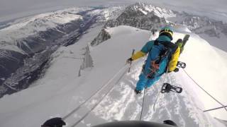 Aiguille du Midi 3800m  Vallee blanche  Snowboard Freeride [upl. by Ellerd]