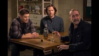 Supernatural 14X13  John Winchester Family Reunion Scene [upl. by Onimixam]