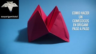 Como hacer un comecocos en origami paso a paso [upl. by Elocim480]