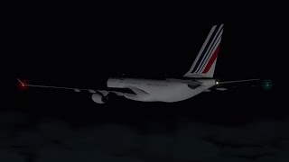 Air France Flight 447  Crash Animation XPlane 11 [upl. by Etnovad]