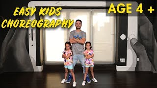 Easy Kids Choreography  Hip Hop Dance Tutorial AGES 4  MihranTV [upl. by Cuthbert]