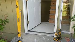 Jeld Wen Front Door Installation  Really crappy products and craftsmanship PART 1 [upl. by Dyanna]