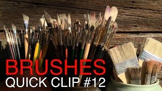 The BEST brushes for Oil Painting and how to clean them [upl. by Thynne]