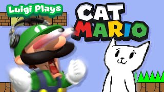 Luigi Plays CAT MARIOOO [upl. by Natalina]