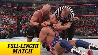 FULLLENGTH MATCH  Raw  Kurt Angle vs Steve Austin  WWE Championship Match [upl. by Secilu714]