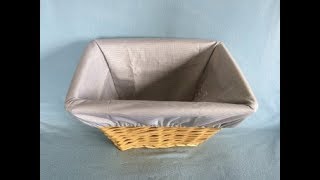 DIY Basket Liner  Tutorial [upl. by Nwahsit438]