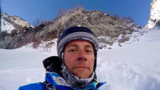 Skier Survives Fall Off 150 Foot Cliff [upl. by Ecaj]