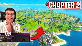 NEW Fortnite Chapter 2 Map LIVE REACTION [upl. by Assenna]