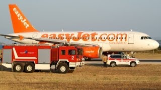 Amazing EasyJet A319 Rejected Take Off at Split Airport SPULDSP [upl. by Lledner]