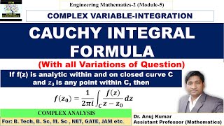 Cauchys Integral Formula  Cauchy Integral Formula  Cauchy Integral Examples [upl. by Seften]