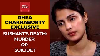 Sushant Singh Rajput Death Case Was It Suicide Or Murder Rhea Chakraborty Responds To Rajdeep [upl. by Enelrahs]