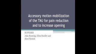 Mobilization of the Temporomandibular Joint TMJ Physical Therapy [upl. by Eggett]