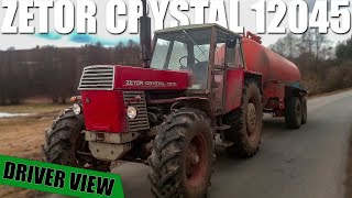 Zetor Crystal 12045 Driving from the GoPro view [upl. by Enyallij136]