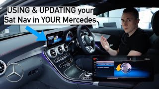 USING amp UPDATING your Sat Nav in YOUR Mercedes [upl. by Ahsiled]