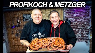 Bratwurst selber machen  Schnell und einfach  Profikoch vs Metzger [upl. by Gwyneth]