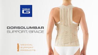 Neo G Dorsolumbar SupportBrace  How to Apply Guide [upl. by Innob626]