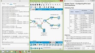 Packet Tracer  Configuring IPv4 and IPv6 Interfaces [upl. by Gio461]