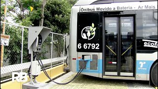 Frota de ônibus elétricos deve aumentar nos próximos anos em SP [upl. by Ilesara]