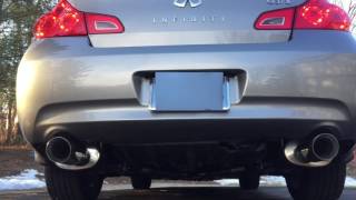 2009 Infiniti G37x Sedan Before and After Stillen Exhaust System [upl. by Nairam]