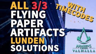 Lunden Artifacts Flying Paper Assassins Creed Valhalla All Locations [upl. by Ileak]