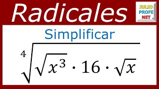 SIMPLIFICACIÓN DE EXPRESIONES CON RADICALES  Ejercicio 2 [upl. by Frances]