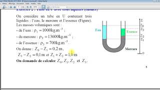 Chap 3 Meca Flu 2 Exercices de TD Hydrostatique [upl. by Santoro387]