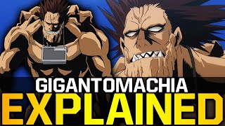 GIGANTOMACHIA Explained  My Hero Academia [upl. by Leopoldeen]