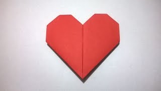 COMO HACER UN CORAZON DE PAPEL  How to make a paper heart [upl. by Mikah]