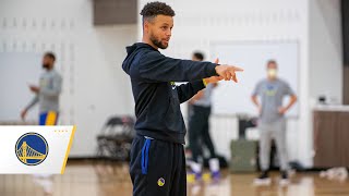 Stephen Curry Makes 103 Straight Threes at Warriors Practice [upl. by Nairadal]