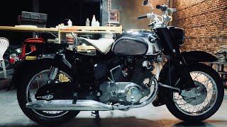 1962 HONDA C72 restoration timelapse [upl. by Aneleiram]