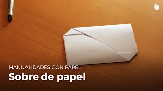 Sobre de papel fácil y rápido  Origami [upl. by Elvia738]