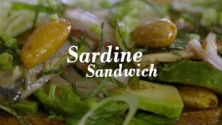 How to Make Gabrielle Hamiltons Sardine Sandwich [upl. by Yoho466]