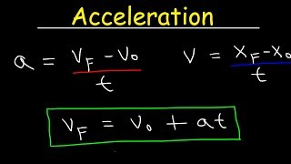 Physics  Acceleration amp Velocity  One Dimensional Motion [upl. by Johanan508]