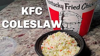 The SECRET To KFC Style Coleslaw  Trying To Recreate KFC Coleslaw  COLESLAW RECIPE [upl. by Earehc]