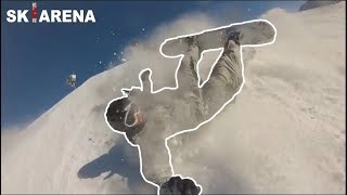 SNOWBOARDERS vs SKIERS 3 fights crashes and angry people [upl. by Trow501]