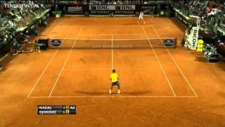 Djokovic Tops Nadal In Rome Final Highlights [upl. by Ocsirf997]