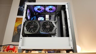 Vertical GPU mounting  how to why and should you featuring the Corsair Airflow 4000D [upl. by Adlihtam676]