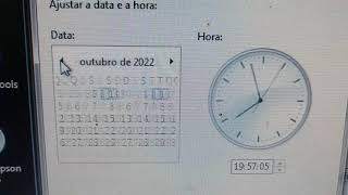 Ajustando Data e hora do notebook  PC [upl. by Leahcim]