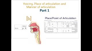 Voicing Place amp Manner of Articulation  Part 1 [upl. by Idola]