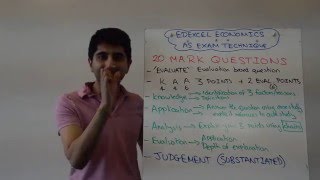 Edexcel AS Economics  20 Marker Exam Technique [upl. by Spalla]