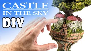 CASTLE IN THE SKY Diorama made from TRASH  Studio Ghibli Crafts [upl. by Dobrinsky]