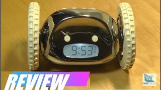 REVIEW Clocky  Runaway Alarm Clock on Wheels Original [upl. by Ahsimek]